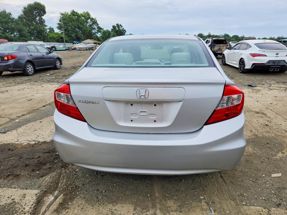 2012 Honda Civic VIN 19XFB2F50CE347715 COPART salvage auction — FRONT END, Nj - Cert Of Title-Salvage, sold $1,100 on 2026-07-25 (photo 6)
