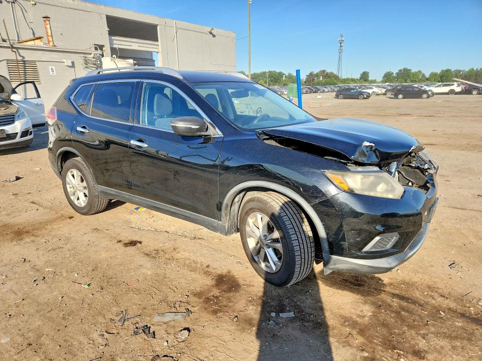 2015 Nissan Rogue VIN KNMAT2MV9FP586145 COPART salvage auction — FRONT END, VA - CERT OF TITLE - SALVAGE, sold $1,150 on 2026-07-29 (photo 4)