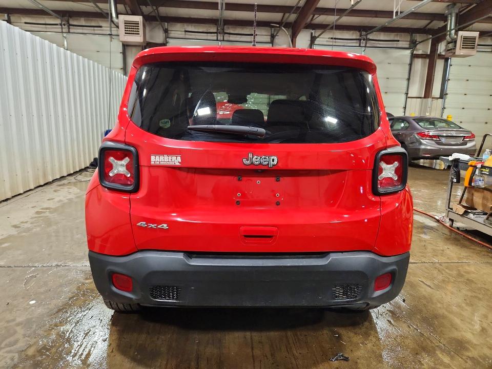 2021 Jeep Renegade VIN ZACNJDABXMPM39813 COPART salvage auction — FRONT END, Pa - Certificate Of Salvage, sold $1,450 on 2026-07-14 (photo 6)