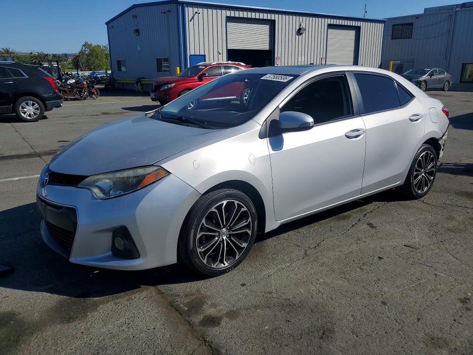 2014 Toyota Corolla VIN 5YFBURHE8EP001010 COPART salvage auction — REAR END, Ca - Salvage Certificate, sold $3,300 on 2026-07-10 (photo 1)