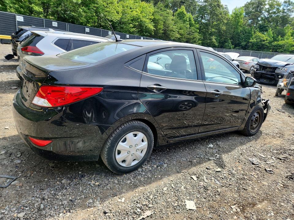 2014 Hyundai Accent VIN KMHCT4AE0EU778414 COPART salvage auction — FRONT END, Md - Cert Of Salvage < 75% Damage, sold $950 on 2026-07-10 (photo 3)