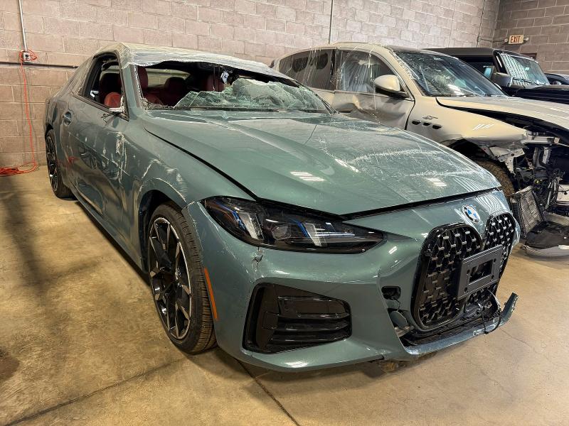 2025 BMW 4 series VIN WBA63DA08SCT35612 COPART salvage auction — ALL OVER, On - Permit Salvage (P), sold $10,600 on 2026-07-02 (photo 1)