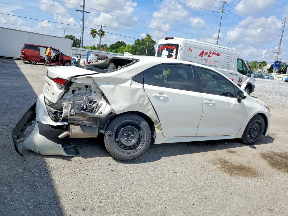2020 Toyota Corolla VIN JTDEPRAE0LJ009585 COPART salvage auction — REAR END, Fl - Certificate Of Destruction, sold $3,250 on 2026-07-14 (photo 3)