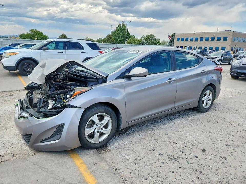 2014 Hyundai Elantra VIN KMHDH4AE8EU200664 COPART salvage auction — FRONT END, CO - PUBLIC - SALVAGE TITLE, sold $350 on 2026-07-27 (photo 1)