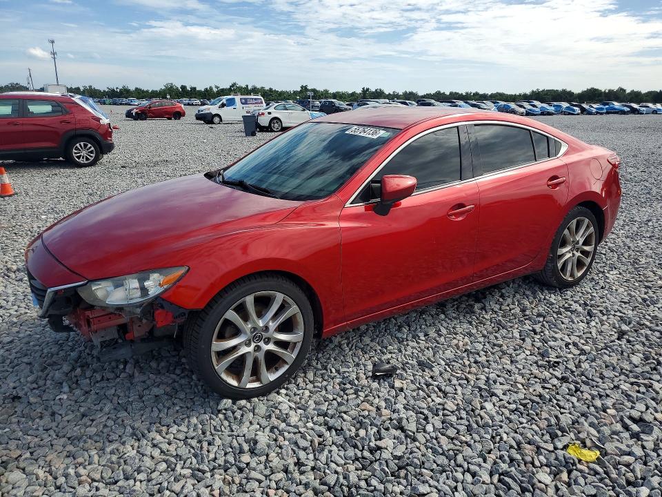 2016 Mazda 6 VIN JM1GJ1V5XG1434887 COPART salvage auction — WATER/FLOOD, Fl - Cert Of Title-Slvg Rebld Flood, sold $400 on 2026-07-31 (photo 1)