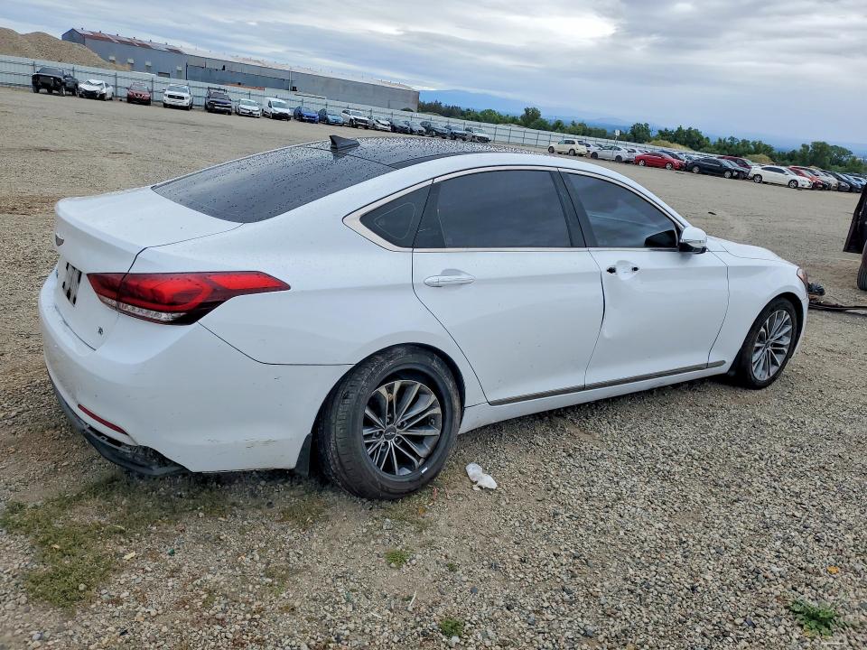 2016 Hyundai Genesis VIN KMHGN4JE2GU142947 COPART salvage auction — FRONT END, Ca - Salvage Certificate, sold $1,150 on 2026-07-24 (photo 3)