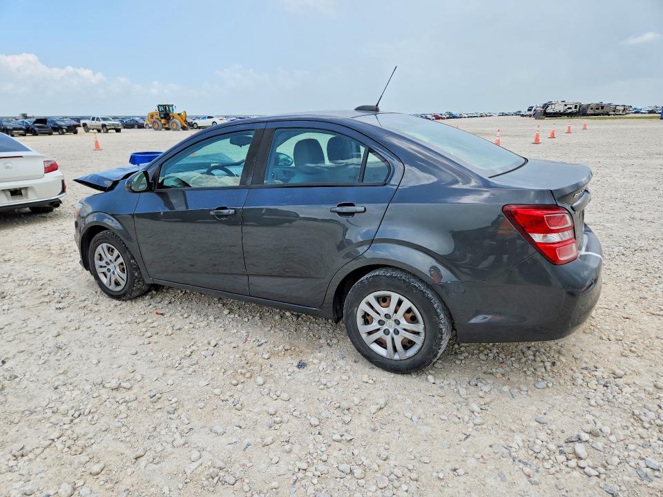 2019 Chevrolet SONIC VIN 1G1JB5SB4K4136985 COPART salvage auction — FRONT END, Tx - Salvage Vehicle Title, sold $175 on 2026-07-09 (photo 2)