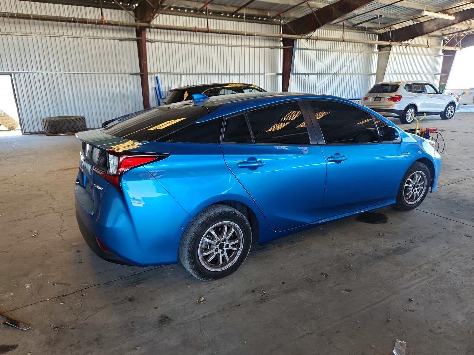 2021 Toyota Prius VIN JTDKAMFU8M3148053 COPART salvage auction — FRONT END, Ca - Salvage Certificate, sold $3,100 on 2026-07-02 (photo 3)