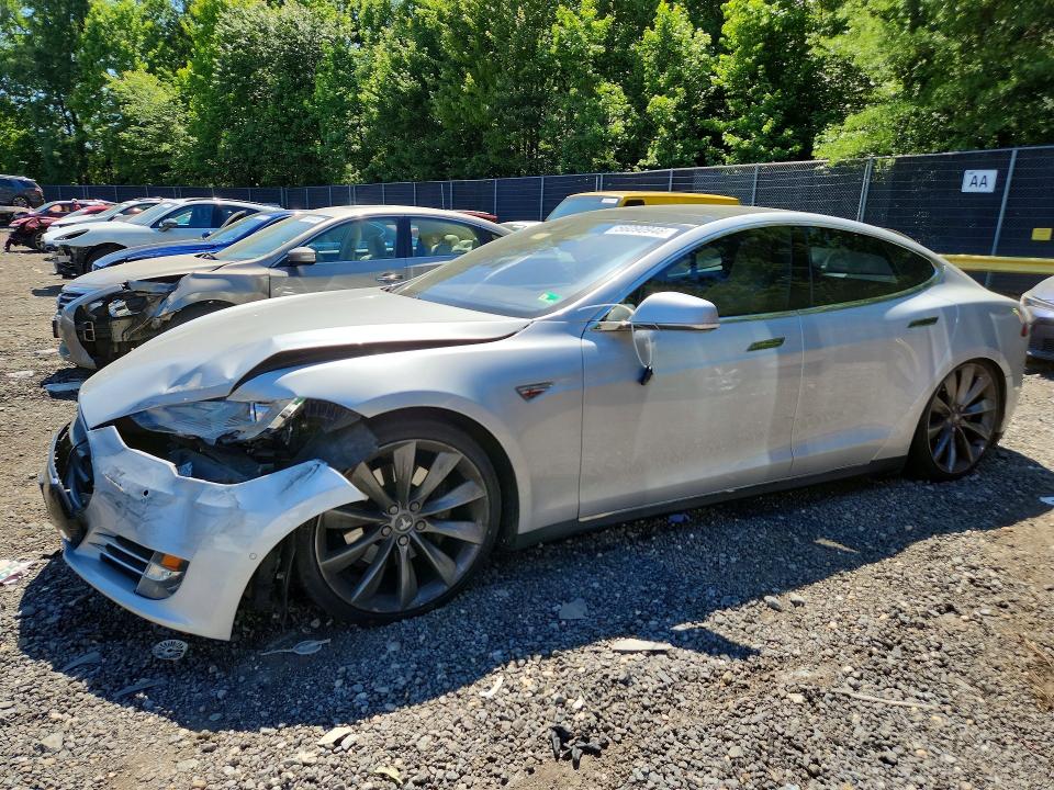 2015 Tesla Model s VIN 5YJSA1E24FF113451 COPART salvage auction — FRONT END, Md - Cert Of Salvage > 75% Damage, sold $1,600 on 2026-07-28 (photo 1)