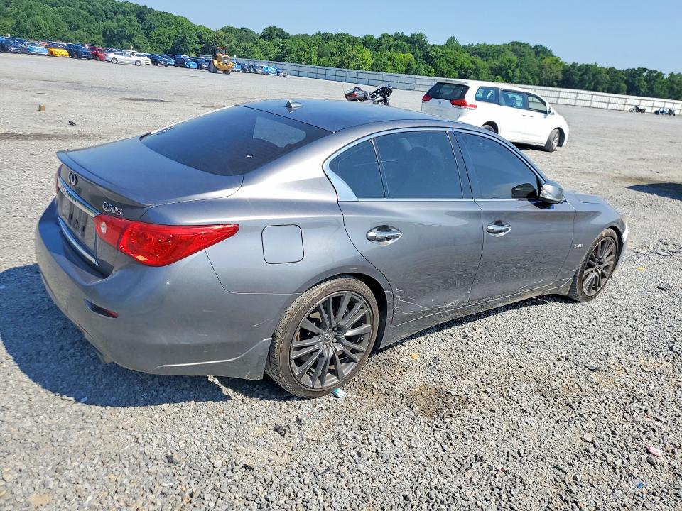 2016 Infiniti Q50 VIN JN1FV7AP8GM420708 COPART salvage auction — FRONT END, Nc - Salvage Certificate Of Title, sold $500 on 2026-07-29 (photo 3)