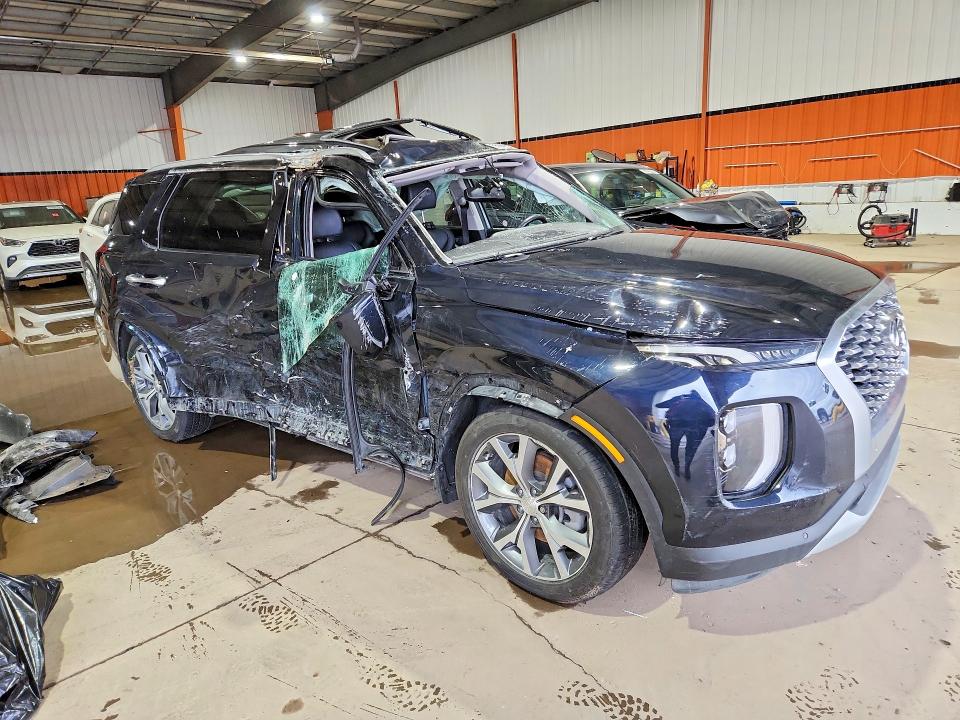 2022 Hyundai VIN KM8R3DHE7NU439214 COPART salvage auction — ROLLOVER, Ab - Bos - Nonrepairable, sold $2,200 on 2026-07-14 (photo 4)