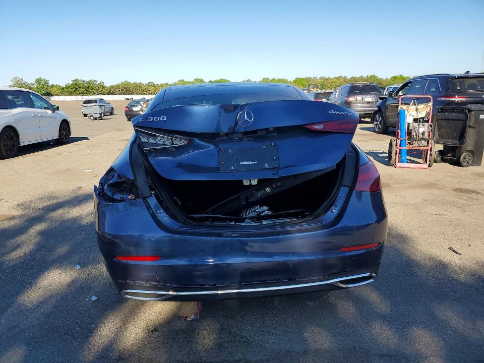 2023 Mercedes-benz C-klasse VIN W1KAF4HBXPR151200 COPART salvage auction — REAR END, Ny - Mv-907A Salvage Certificate, sold $22,200 on 2026-07-13 (photo 6)