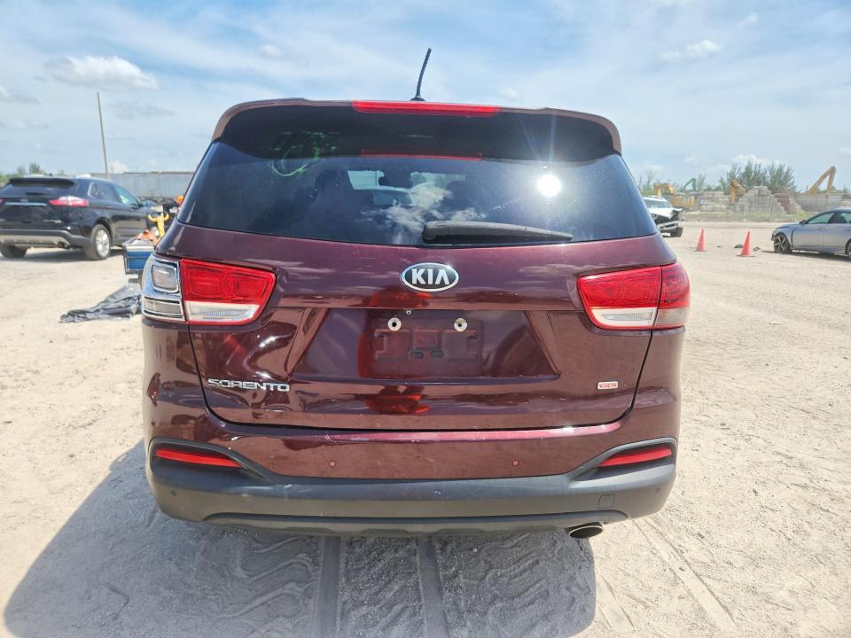 2018 Kia Sorento VIN 5XYPG4A57JG394197 COPART salvage auction — FRONT END, Fl - Cert Of Title Slvg Rebuildable, sold $1,650 on 2026-07-14 (photo 6)