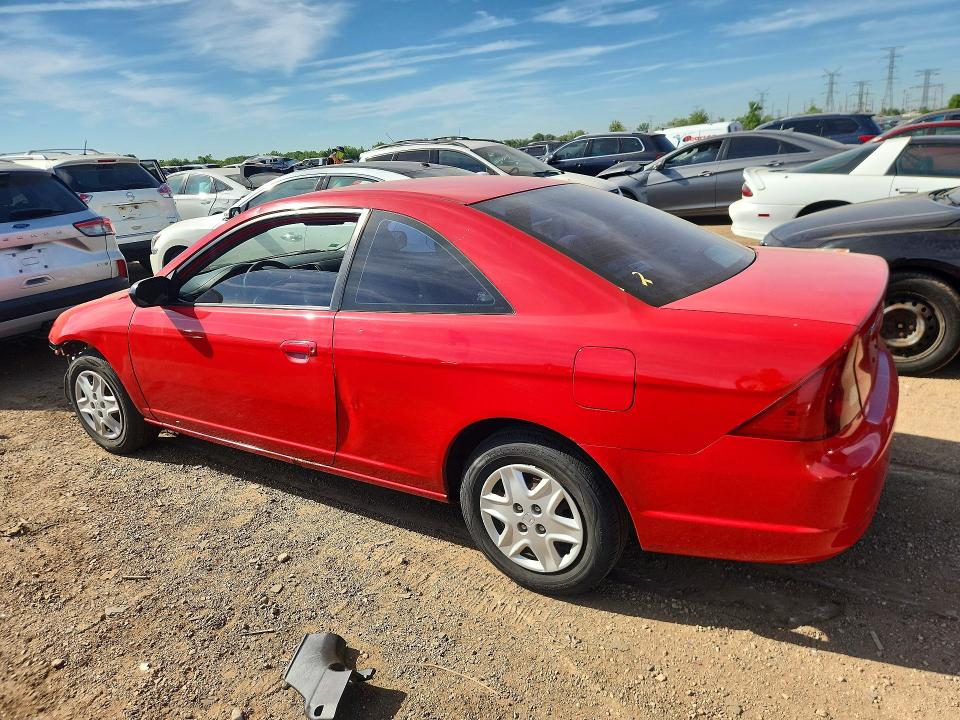 2003 Honda Civic VIN 1HGEM22573L006137 COPART salvage auction — FRONT END, Il - Salvage Certificate, sold $275 on 2026-07-09 (photo 2)