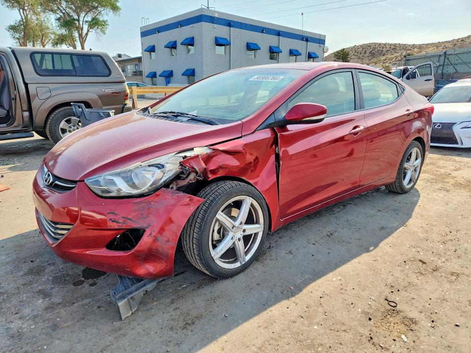2013 Hyundai Elantra VIN 5NPDH4AE7DH382418 COPART salvage auction — FRONT END, Nm - Cert Of Title-Salvage, sold $2,250 on 2026-07-09 (photo 1)