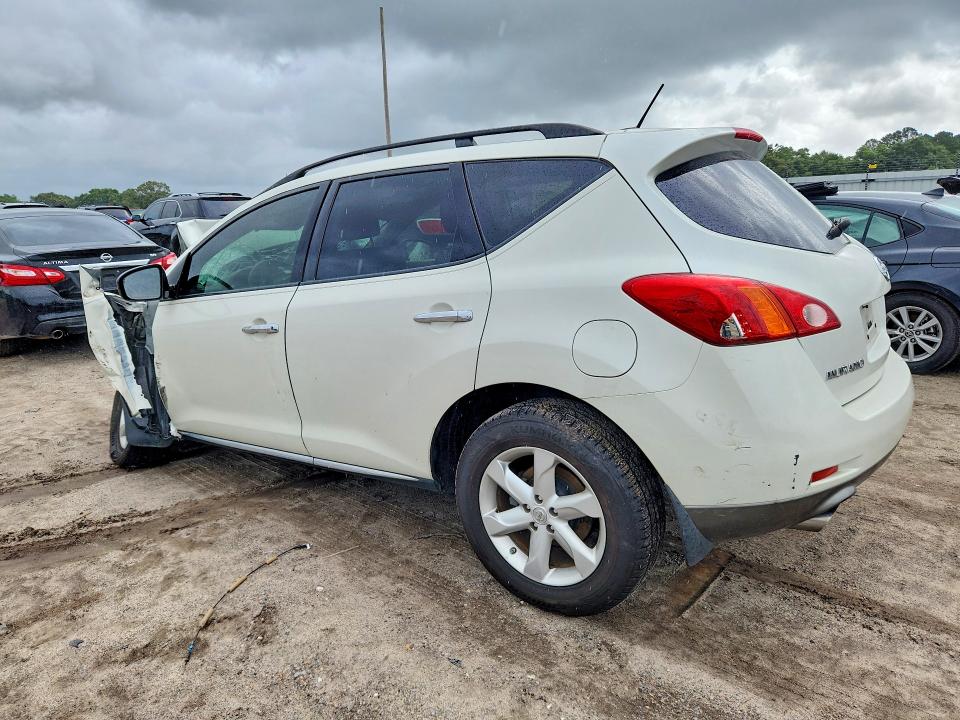 2009 Nissan Murano VIN JN8AZ18UX9W026238 COPART salvage auction — FRONT END, AL - CERT OF TITLE-SALVAGE TITLE, sold $225 on 2026-07-30 (photo 2)