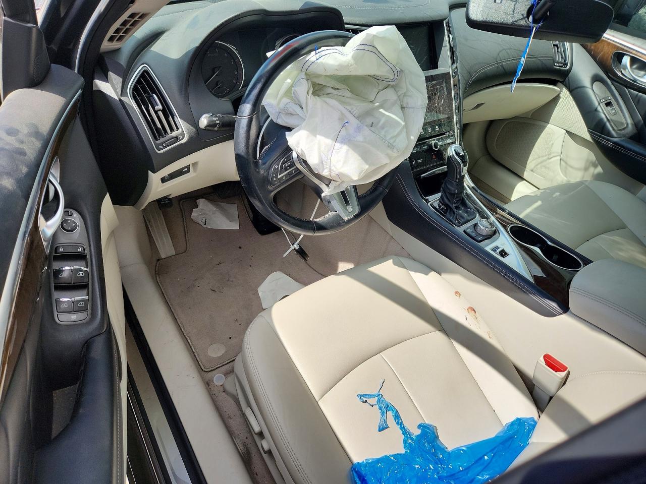2018 Infiniti Q50 VIN JN1EV7AP8JM354910 COPART salvage auction — Side, TX - SALVAGE VEHICLE TITLE, sold $975 on 2026-07-09 (photo 8)