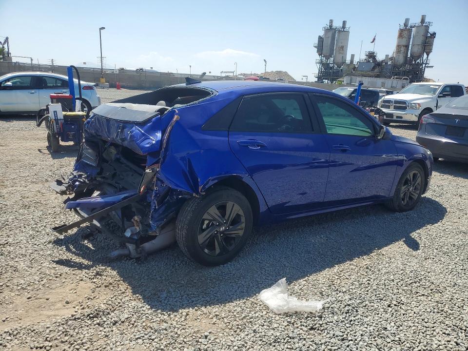 2022 Hyundai Elantra VIN KMHLS4AG3NU348476 COPART salvage auction — REAR END, CA - CERT OF TITLE-LEMON LAW BUYBAC (P), sold $2,700 on 2026-07-17 (photo 3)