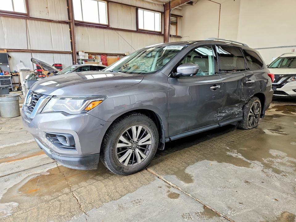2018 Nissan Pathfinder VIN 5N1DR2MM6JC676075 COPART salvage auction — SIDE, Ab - Bos - Salvage, sold $5,000 on 2026-07-09 (photo 1)