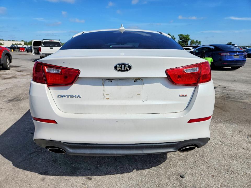 2015 Kia Optima VIN KNAGM4A7XF5538848 COPART salvage auction — FRONT END, Fl - Cert Of Title Slvg Rebuildable, sold $450 on 2026-07-14 (photo 6)