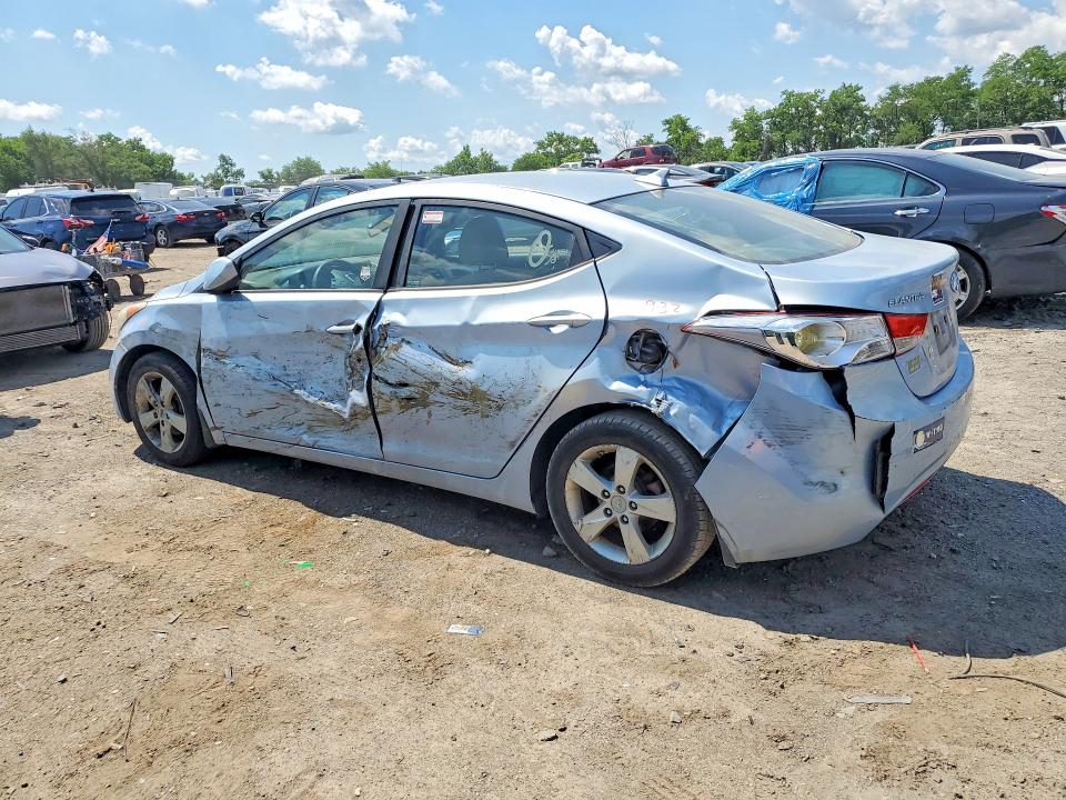 2012 Hyundai Elantra VIN KMHDH4AE5CU436363 COPART salvage auction — REAR END, Md - Cert Of Salvage > 75% Damage, sold $200 on 2026-07-21 (photo 2)