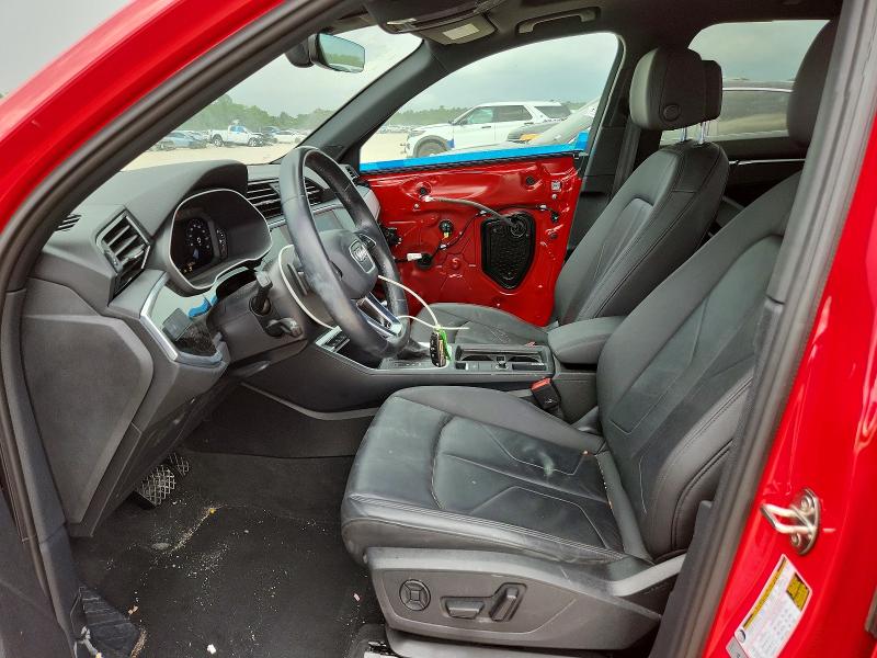 2021 Audi Q3 VIN WA1DECF33M1123775 COPART salvage auction — FRONT END, Tx - Salvage Vehicle Title, sold $8,300 on 2026-07-14 (photo 7)