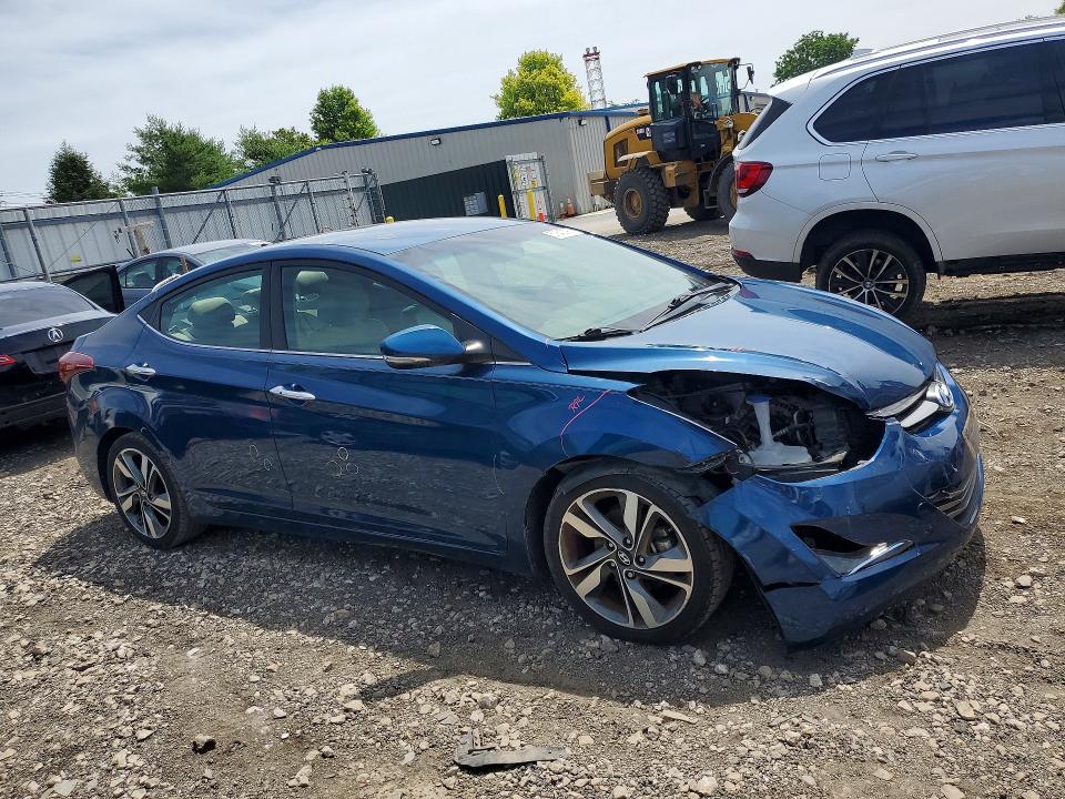 2016 Hyundai VIN KMHDH4AE3GU620576 COPART salvage auction — FRONT END, Md - Cert Of Salvage > 75% Damage, sold $2,050 on 2026-07-27 (photo 4)