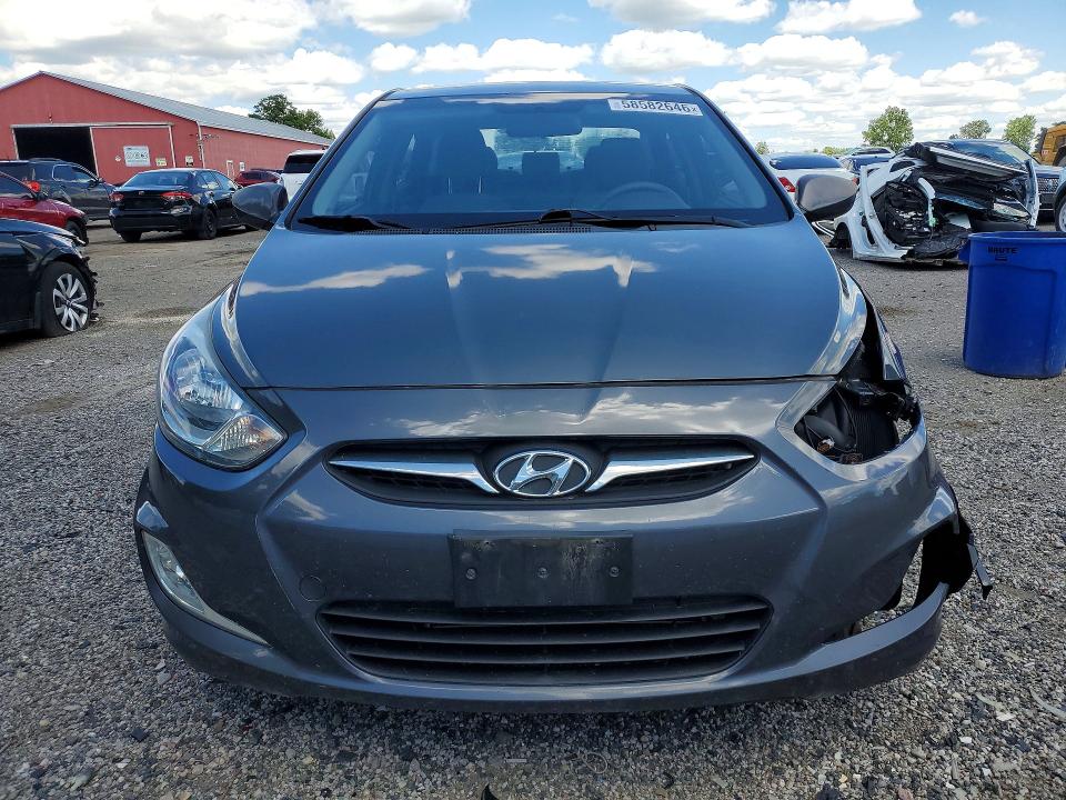 2012 Hyundai Accent VIN KMHCT4AE3CU050681 COPART salvage auction — FRONT END, On - Permit No Brand - Unfit, sold $400 on 2026-07-09 (photo 5)