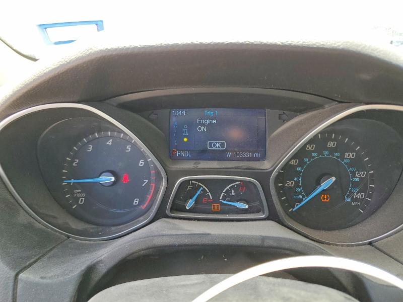 2014 Ford Focus VIN 1FADP3F21EL345430 COPART salvage auction — FRONT END, Tx - Salvage Vehicle Title, sold $900 on 2026-07-10 (photo 9)