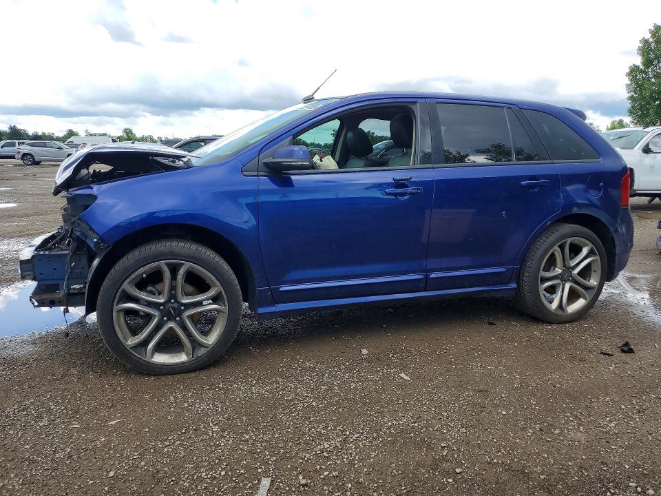 2013 Ford Edge VIN 2FMDK4AKXDBC35511 COPART salvage auction — FRONT END, On - Permit No Brand - Unfit, sold $500 on 2026-07-02 (photo 1)