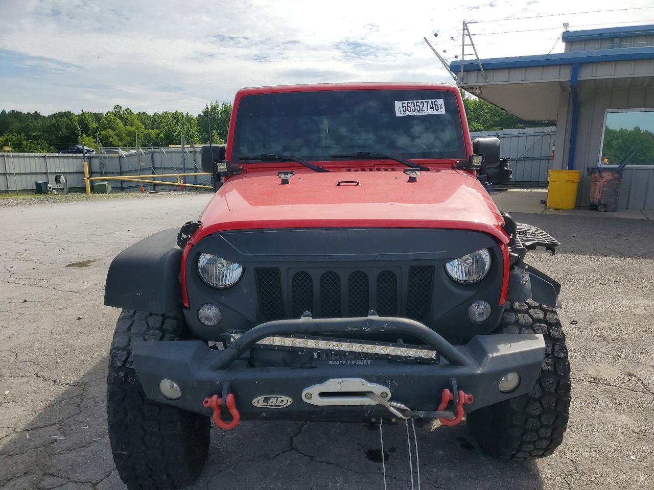 2015 Jeep Wrangler Unlimited VIN 1C4BJWDG3FL677289 COPART salvage auction — Front End, TN - SALVAGE CERTIFICATE, sold $5,000 on 2026-07-09 (photo 5)
