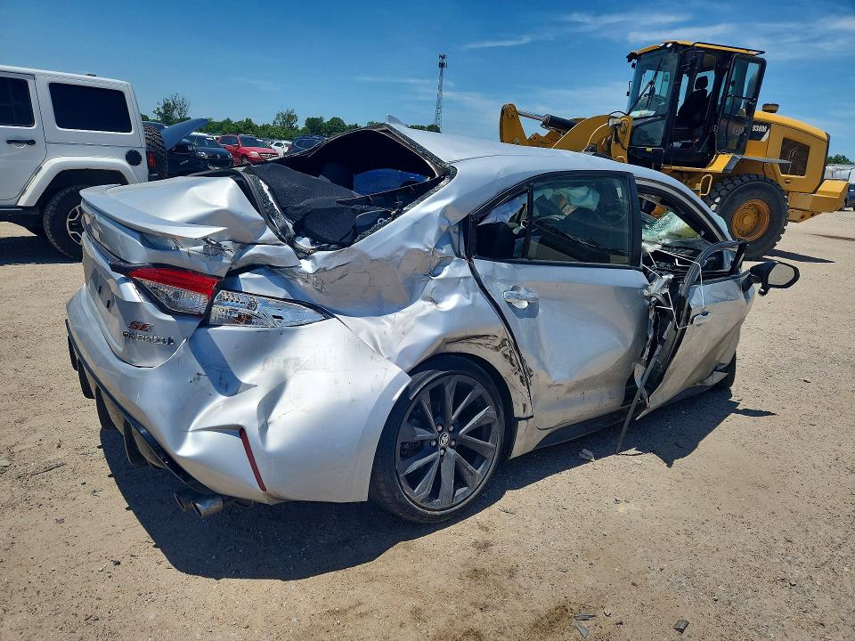 2024 Toyota Corolla VIN JTDBCMFE4RJ030359 COPART salvage auction — FRONT END, Fl - Certificate Of Destruction, sold $650 on 2026-07-09 (photo 3)