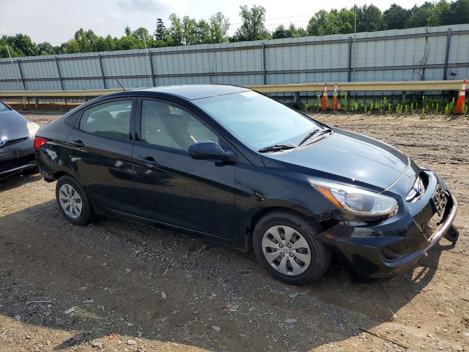 2017 Hyundai Accent VIN KMHCT4AE6HU353767 COPART salvage auction — FRONT END, Va - Cert Of Title - Salvage, sold $625 on 2026-07-10 (photo 4)