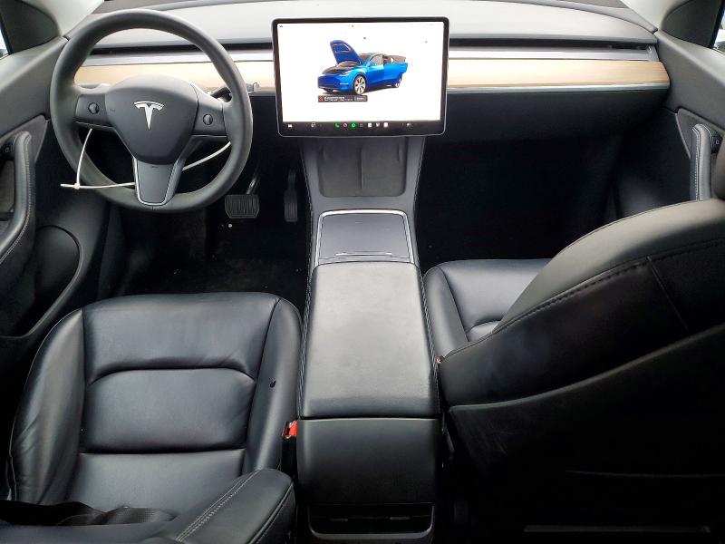 2022 Tesla Model y VIN 7SAYGDEEXNF429524 COPART salvage auction — REAR END, Ca - Salvage Certificate, sold $12,000 on 2026-07-27 (photo 8)