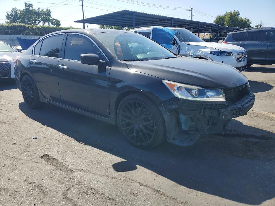 2016 Honda Accord VIN 1HGCR2F57GA245496 COPART salvage auction — FRONT END, Ca - Salvage Certificate, sold $4,300 on 2026-07-02 (photo 4)