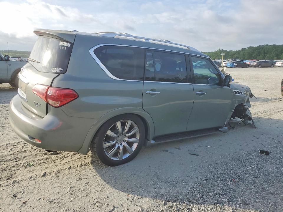2011 Infiniti Qx56 VIN JN8AZ2NF1B9500187 COPART salvage auction — FRONT END, Sc - Cert Of Title-Salvage, sold $1,600 on 2026-07-27 (photo 3)