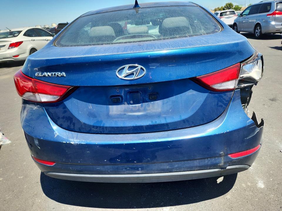2014 Hyundai VIN KMHDH4AE8EU203192 COPART salvage auction — FRONT END, Ca - Salvage Certificate, sold $925 on 2026-07-06 (photo 6)
