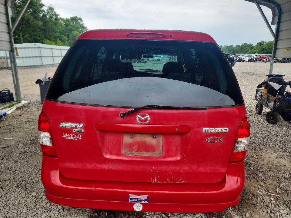 2000 Mazda Mpv VIN JM3LW28G7Y0114587 COPART salvage auction — NORMAL WEAR, Sc - Cert Of Title-Salvage, sold $150 on 2026-07-28 (photo 6)