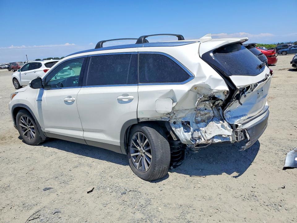 2019 Toyota Highlander hybrid VIN 5TDJGRFH1KS078563 COPART salvage auction — REAR END, CA - SALVAGE CERTIFICATE, sold $8,300 on 2026-07-16 (photo 2)