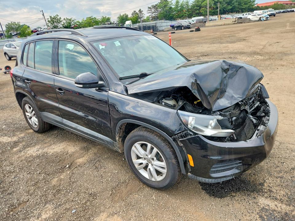 2017 Volkswagen Tiguan VIN WVGBV7AX1HK000146 COPART salvage auction — FRONT END, Ct - Cert Of Title-Salvage, sold $1,300 on 2026-07-10 (photo 4)