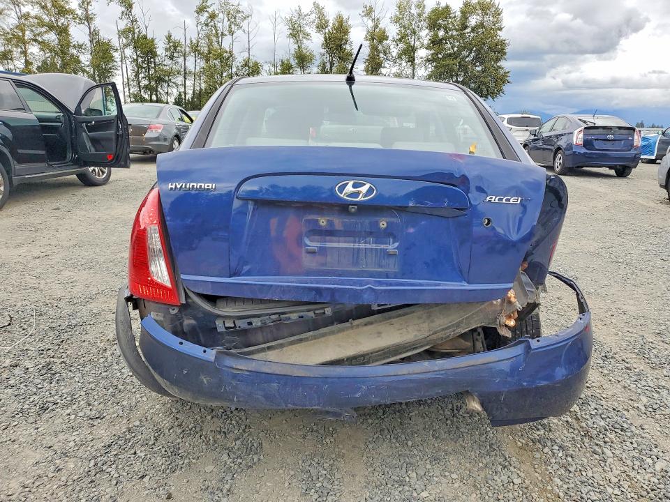 2009 Hyundai Accent VIN KMHCN46CX9U284102 COPART salvage auction — REAR END, Wa - Bill Of Sale, sold $225 on 2026-07-27 (photo 6)