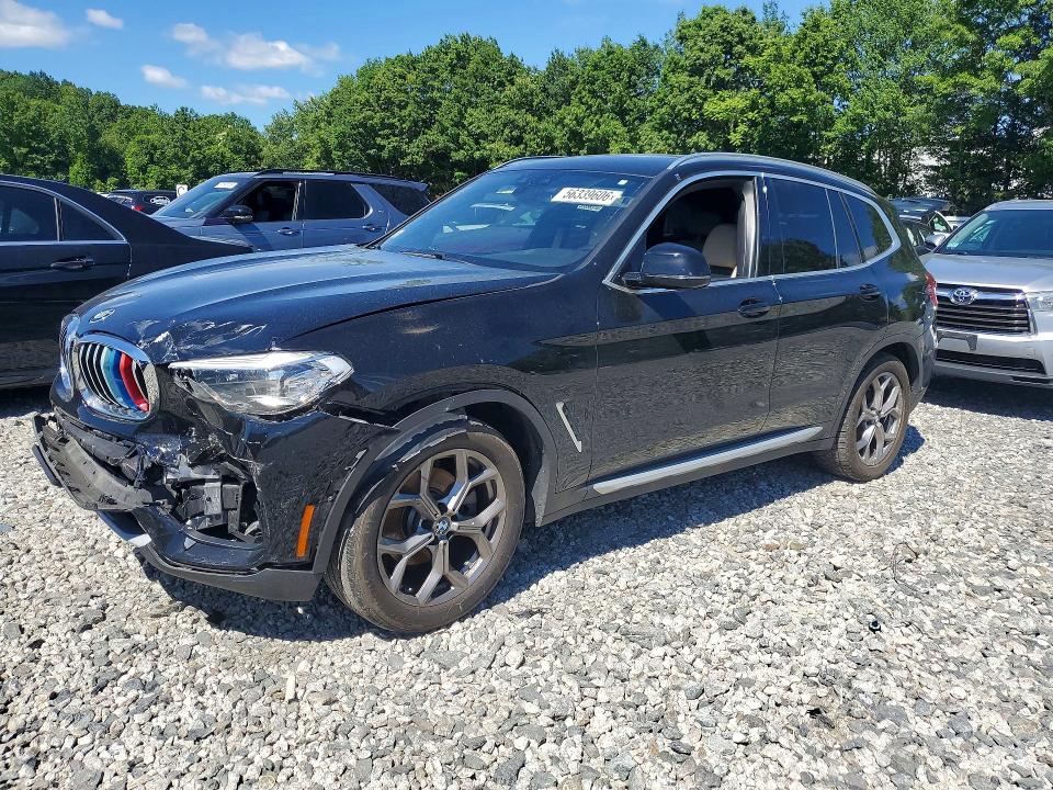 2020 BMW X3 VIN 5UXTY5C02L9B34704 COPART salvage auction — FRONT END, Ma - Cert Of Title-Salvage, sold $9,200 on 2026-07-08 (photo 1)