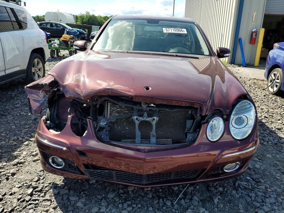 2007 Mercedes-benz E-class VIN WDBUF22X07B069631 COPART salvage auction — FRONT END, Pa - Certificate Of Salvage, sold $725 on 2026-07-08 (photo 5)