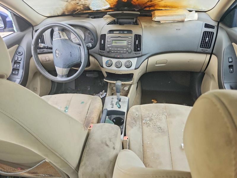 2008 Hyundai Elantra VIN KMHDU46D98U401666 COPART salvage auction — ENGINE BURN, AL - CERT OF TITLE-SALVAGE TITLE (P), sold $225 on 2026-07-14 (photo 8)