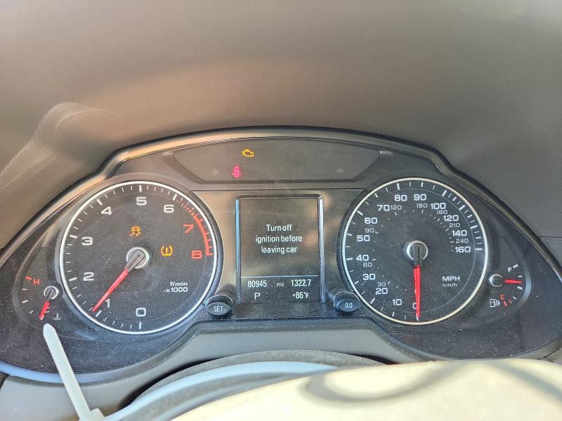 2015 Audi Q5 VIN WA1CFAFP8FA091537 COPART salvage auction — FRONT END, Nj - Cert Of Title-Salvage, sold $3,275 on 2026-08-01 (photo 9)