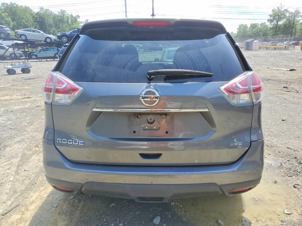 2016 Nissan Rogue VIN 5N1AT2MM4GC855325 COPART salvage auction — FRONT END, Md - Cert Of Salvage > 75% Damage, sold $1,000 on 2026-07-04 (photo 6)