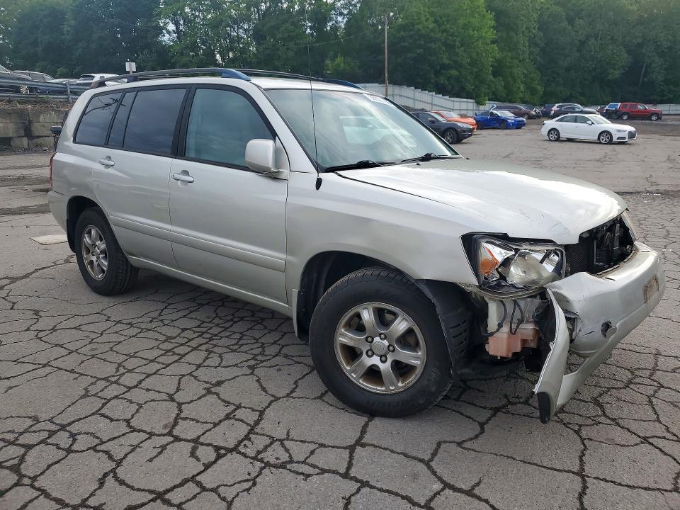 2004 Toyota Highlander VIN JTEDP21A040022047 COPART salvage auction — FRONT END, Ny - Mv-907A Salvage Certificate, sold $625 on 2026-07-09 (photo 4)
