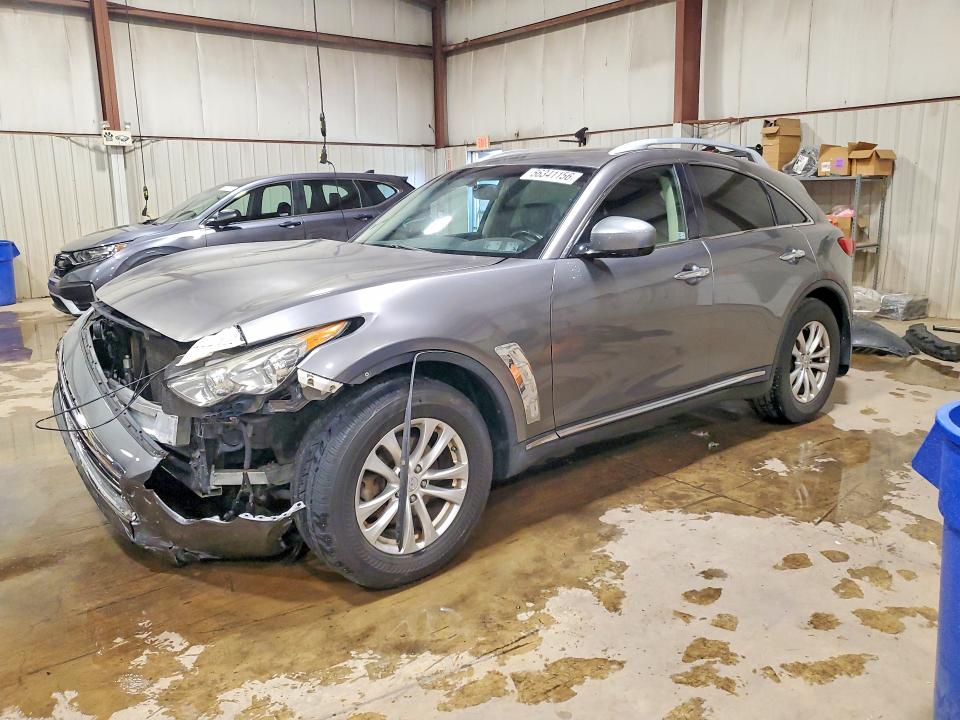 2013 Infiniti Fx37 VIN JN8CS1MW9DM172851 COPART salvage auction — FRONT END, Pa - Certificate Of Salvage, sold $850 on 2026-07-31 (photo 1)