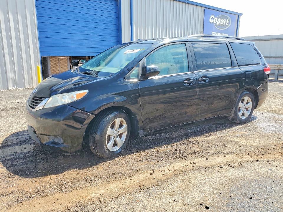 2014 Toyota Sienna VIN 5TDKK3DC9ES476356 COPART salvage auction — FRONT END, Tx - Certificate Of Title, sold $5,900 on 2026-07-14 (photo 1)