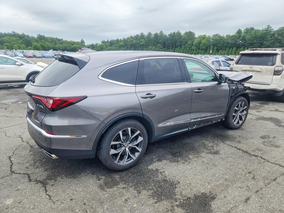 2022 Acura Mdx VIN 5J8YE1H46NL009424 COPART salvage auction — FRONT END, Wv - Salvage Certificate, sold $8,200 on 2026-07-30 (photo 3)